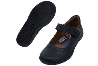 Comprar negro Zapato Niña Escolar Un Velcro Coqueta